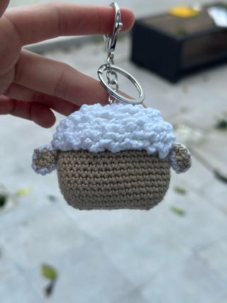 Llavero Oveja Amigurumi Crochet
