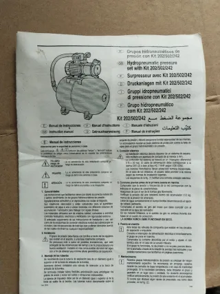 Bomba de presión de superficie. ESPA