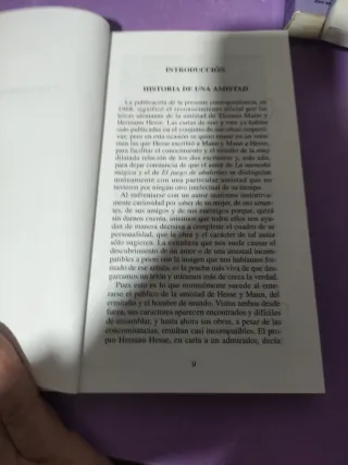 2 Libro Correspondencia Hermann Hesse y Thomas Man