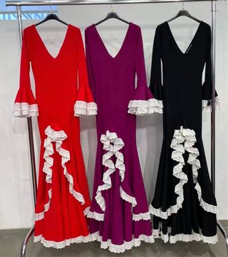 Traje de flamenca con volantes
