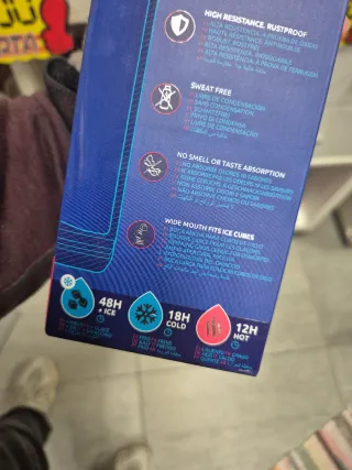 Botella termo arcoíris