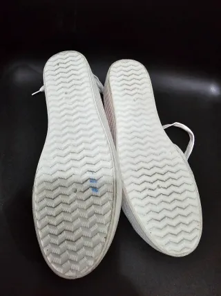 Zapatillas trainers Green Coast 38 rojo metalizado