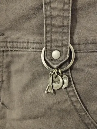 Minigonna cotone grigia tg M