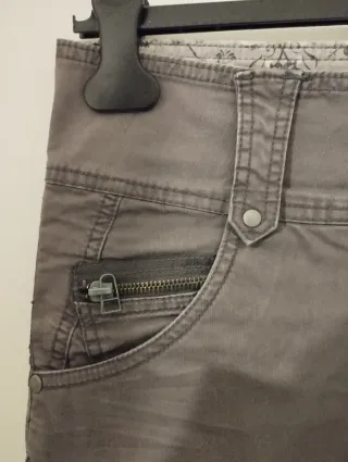 Minigonna cotone grigia tg M