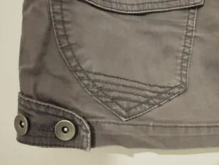 Minigonna cotone grigia tg M