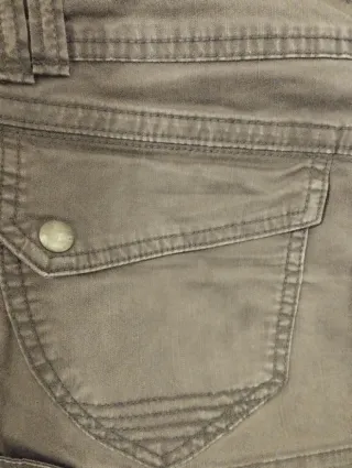 Minigonna cotone grigia tg M