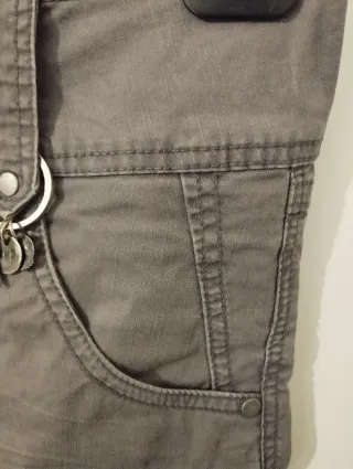 Minigonna cotone grigia tg M