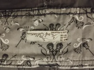 Minigonna cotone grigia tg M