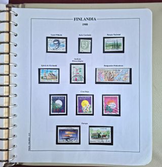 Sellos Finlandia 1987-1989 Perros