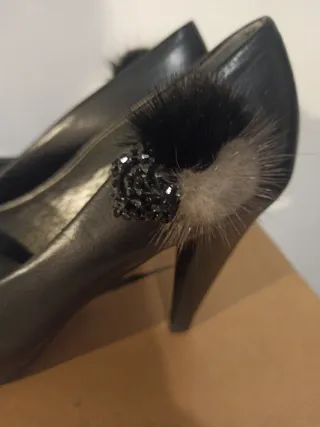 Scarpe con tacco nere donna 39