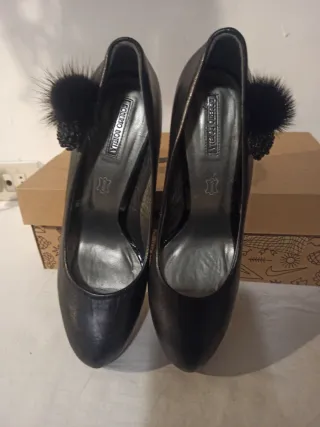 Scarpe con tacco nere donna 39