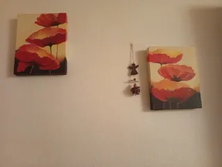 Cuadros de Amapolas Pintados a Mano