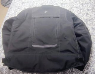 Chaqueta de moto negra