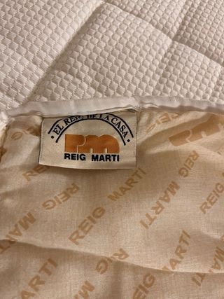 Colcha edredón beige/multicolor 135cm Reig Martí