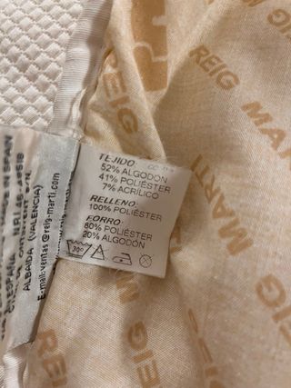 Colcha edredón beige/multicolor 135cm Reig Martí