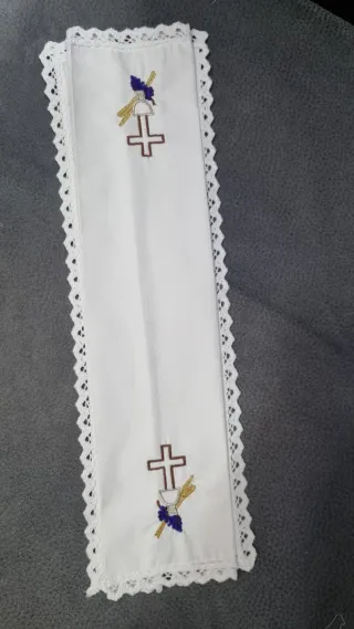 Purificador de tela bordado