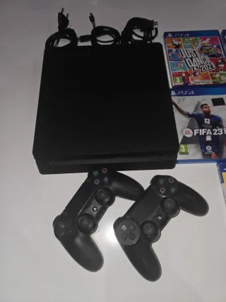 PS4 1TB Negra + 2 Mandos y Juegos