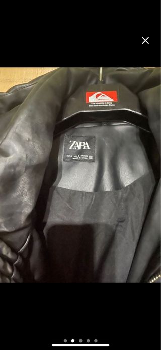 Chaleco polipiel zara