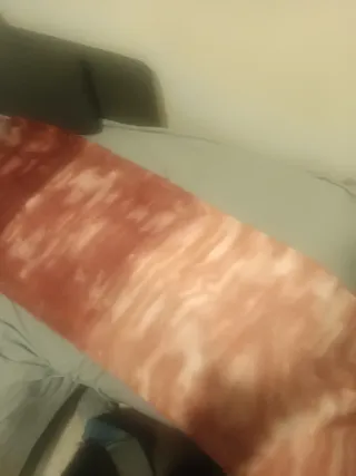 Bufanda suave y calentita rosa y blanco