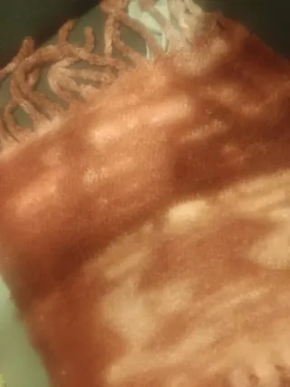 Bufanda suave y calentita rosa y blanco