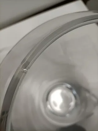 Jarrón Cristal Grande Vintage Transparente