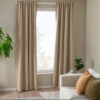 Cortinas ROSENMANDEL IKEA Beige Dorado