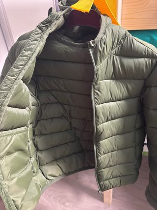 Abrigo niño verde 9, 10 año