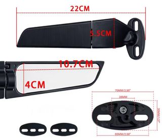 Espejos Retrovisores Moto Giratorios. NUEVOS