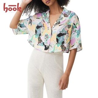 Camisa de manga corta estampada Multicolor