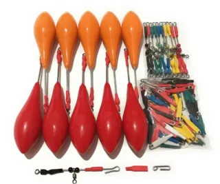 10 plomos de pesca surfcasting, grapas, urfes.