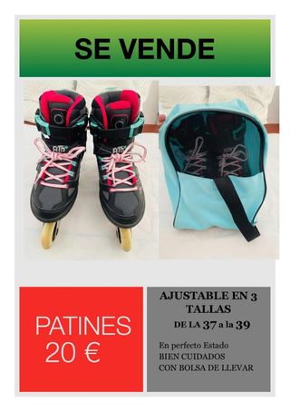 Patines en línea ajustables 37-39