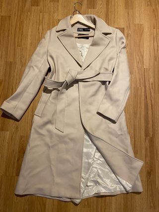 Abrigo largo lana Zara