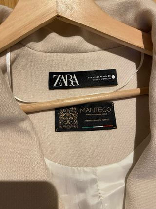 Abrigo largo lana Zara