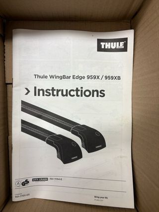 Barras de techo Thule wingbar edge 9595