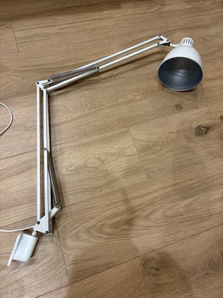 Lámpara Metalarte Flexo Blanco/Plata