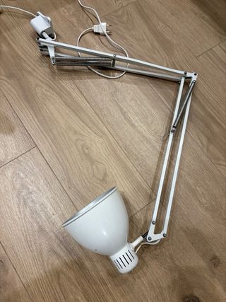 Lámpara Metalarte Flexo Blanco/Plata