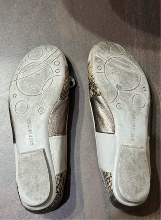 Manoletinas Hispanitas Beige/Gris Numero 37