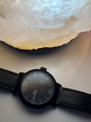 Reloj Fossil Negro Correa Cuero