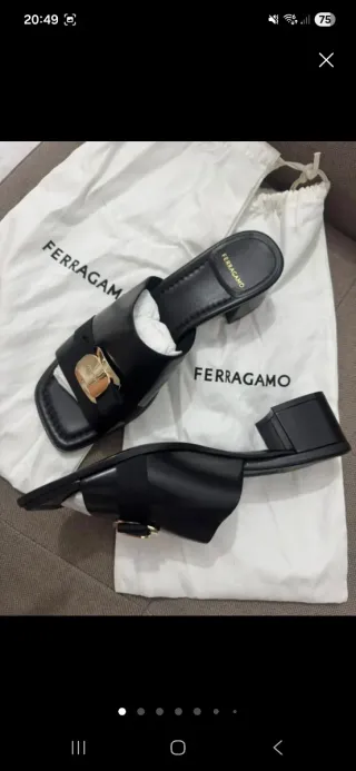 Zapatos Ferragamo Negros Talla 39