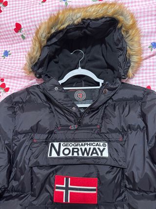 Abrigo Geographical Norway Negro Mujer