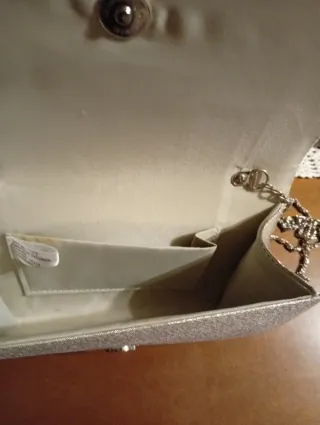 Bolso de fiesta plateado