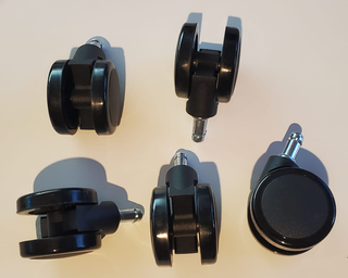 5 rodes per a cadira d'oficina (11mm) molt noves.