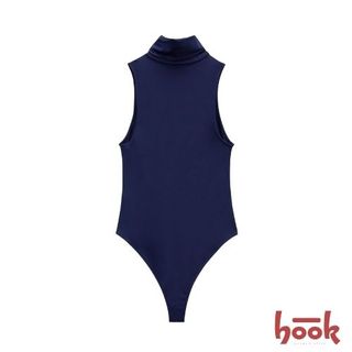 Body sin mangas Cuello Alto Zara Azul