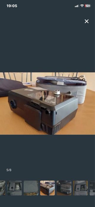 CPAP con humidificador y bolsa