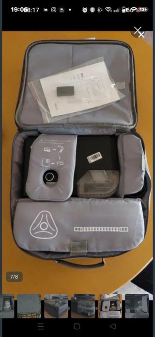 CPAP con humidificador y bolsa