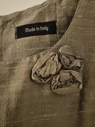 Abito elegante in 100% shantung di seta