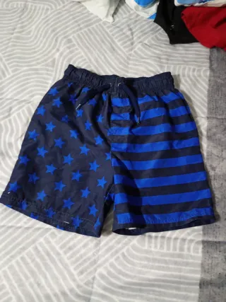 Bañador niño estrellas y rayas azul