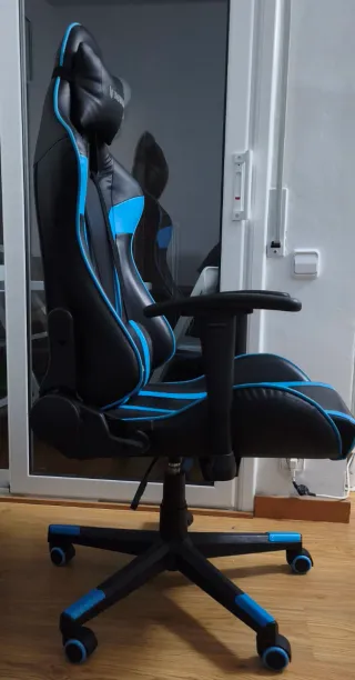 Silla Gaming Oversteel Negra y Azul