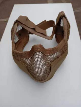 Máscara Airsoft Rejilla Marrón