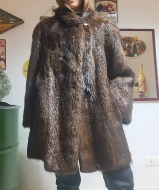 Pelliccia vera pelle vintage TG. 44/50